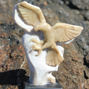 Soapstone Carving by Sean McNamee - Eagle