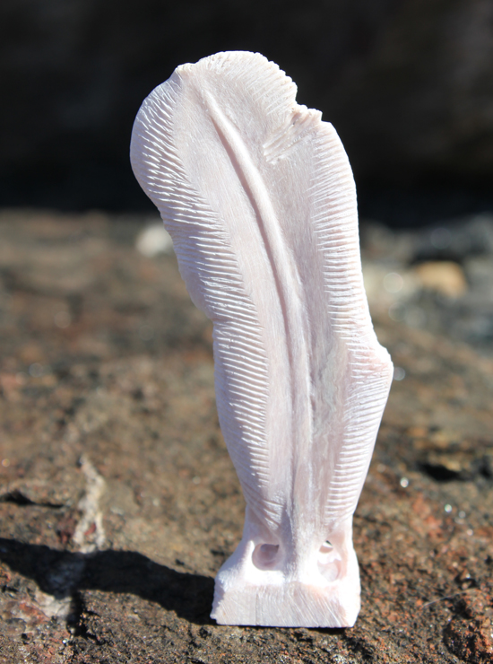 Soapstone Carving by Sean McNamee - Feather