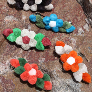 Barrettes Tufted with Caribou Hair - ATC Assorted