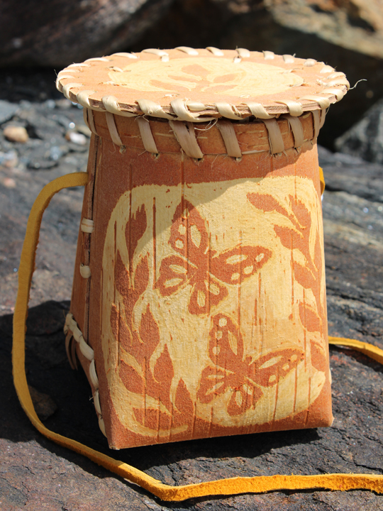 Etched Basket - YB Two Butterflies