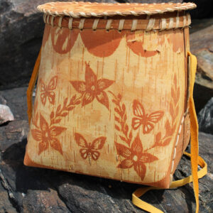 Etched Basket - YB Butterflies, Birds and Flowers