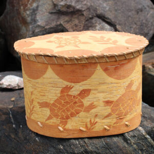 Etched Basket - YB Oval Turtles