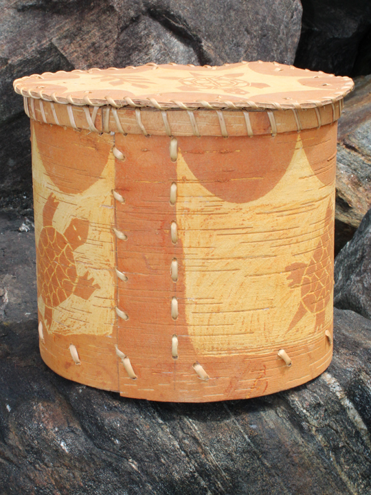Etched Basket - YB Oval Turtles
