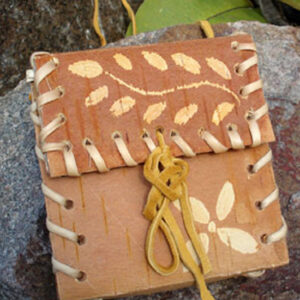 Etched Bark Basket - YB Purse 4