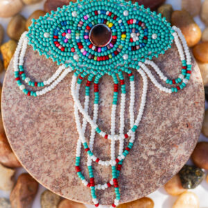 Beaded Barrette 15133 - Mohawk