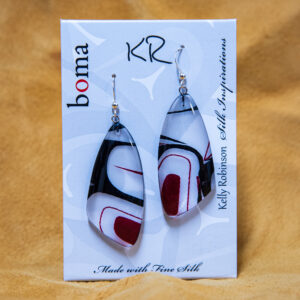 Acrylic and Silk Earrings - Assorted