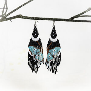 Earrings - Beaded Butterfly by C. Ranger Assorted