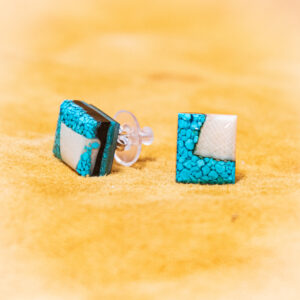 Earrings - Mammoth Ivory/Turquoise DST1
