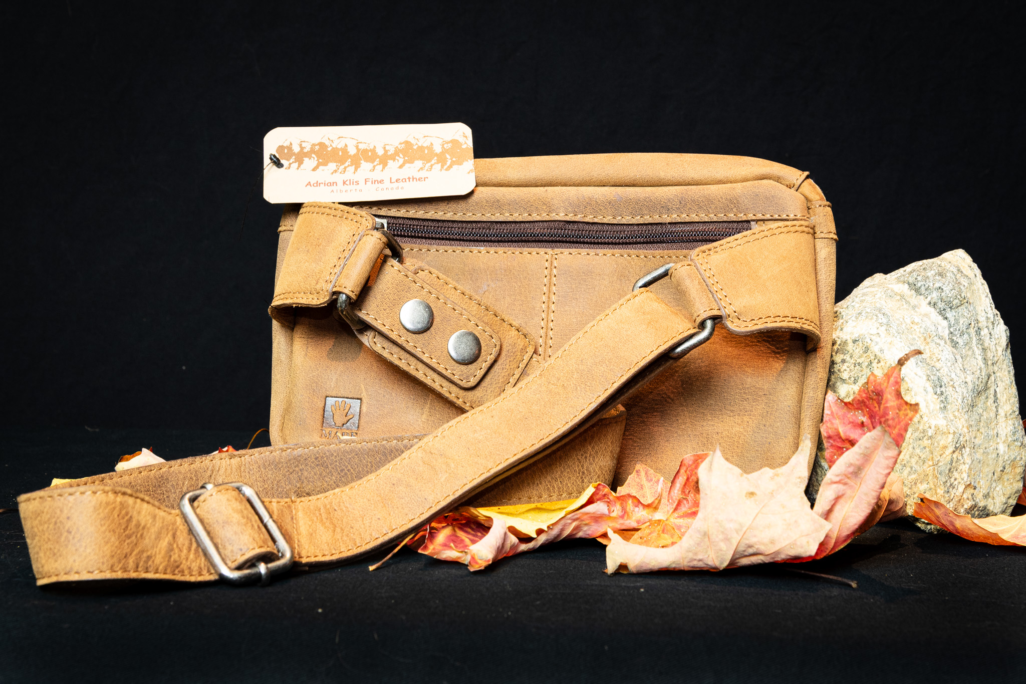 Buffalo Hide Waist Pouch by Adrian Klis - 2333