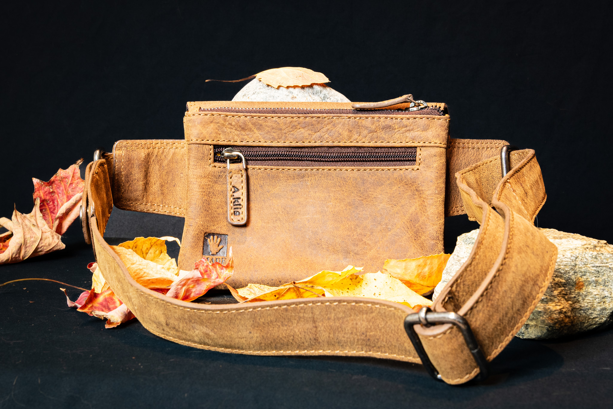 Buffalo Hide Waist Pouch by Adrian Klis - 2932