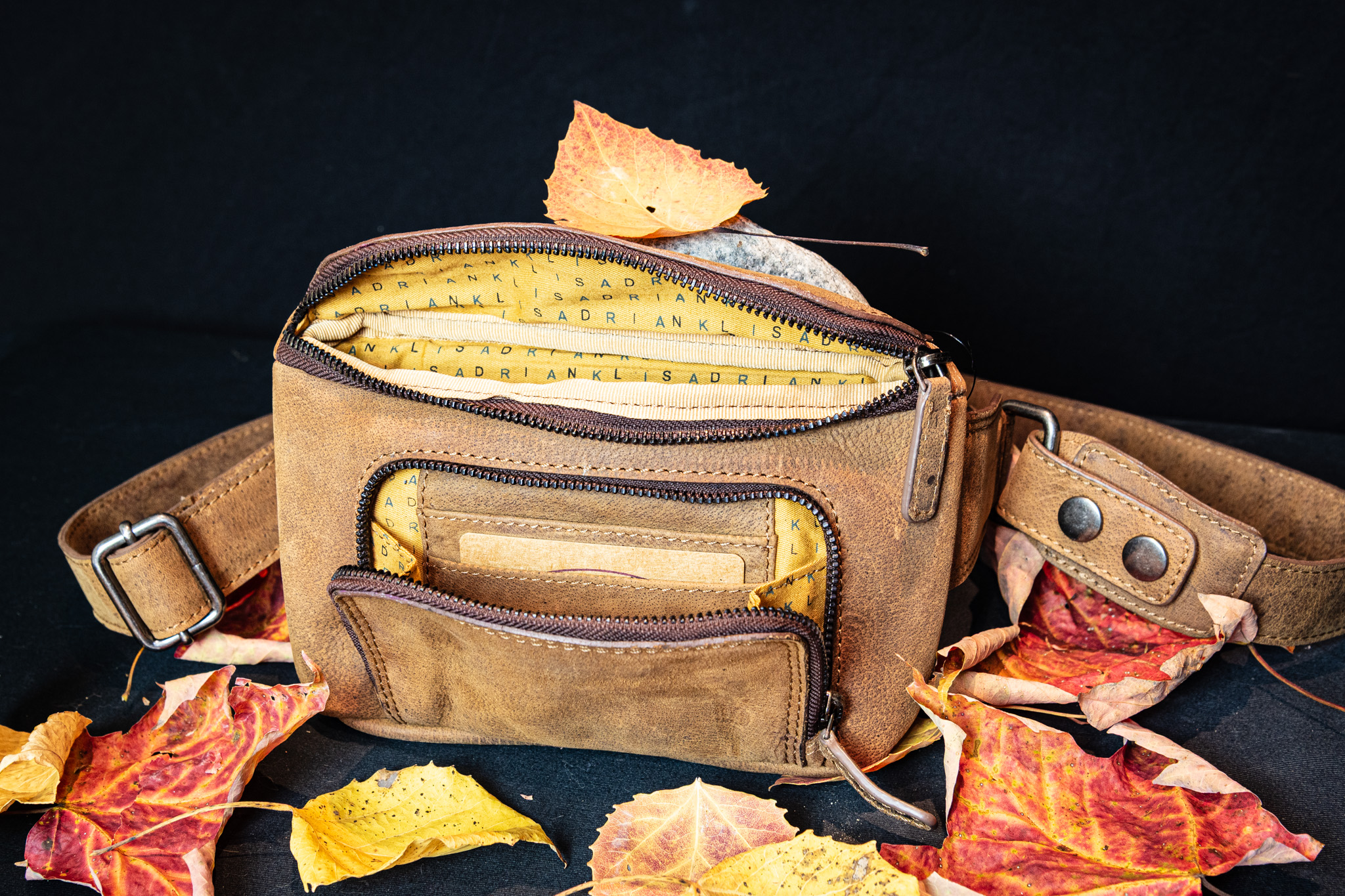 Buffalo Hide Waist Pouch by Adrian Klis - 2931