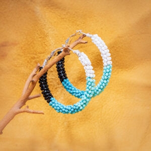 Beaded Hoop Earrings by C. Ranger, Assorted