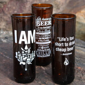 Upcycled Beer Glasses - Assorted