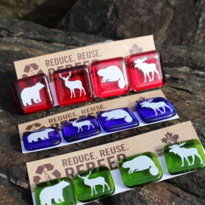 Upcycled Glass Magnets - Assorted