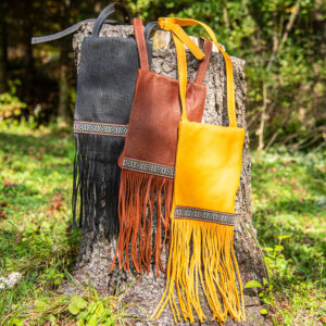 Fringed Leather Purse - CLC802 Deerskin