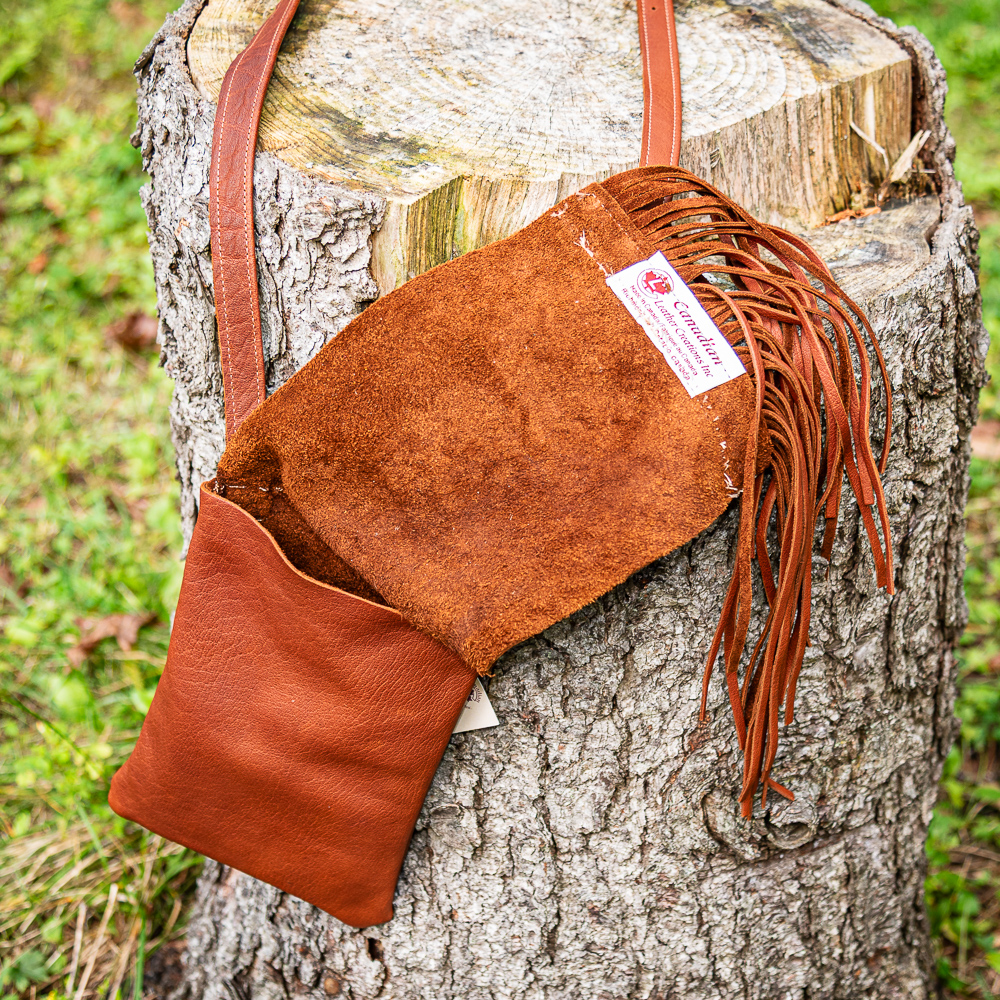 Fringed Leather Purse - CLC802 Deerskin