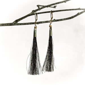 Horse Hair Earrings by M. Pheasant