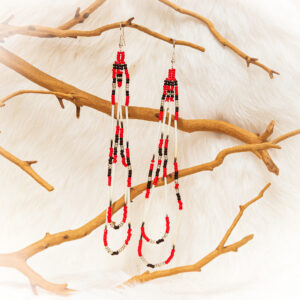 Beaded and Porcupine Quilled Earrings by M.L. George, Assorted