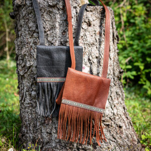 Fringed Leather Purse - 801 Deerskin