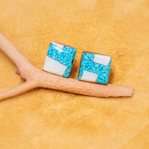 Earrings - Mammoth Ivory/Turquoise DST1